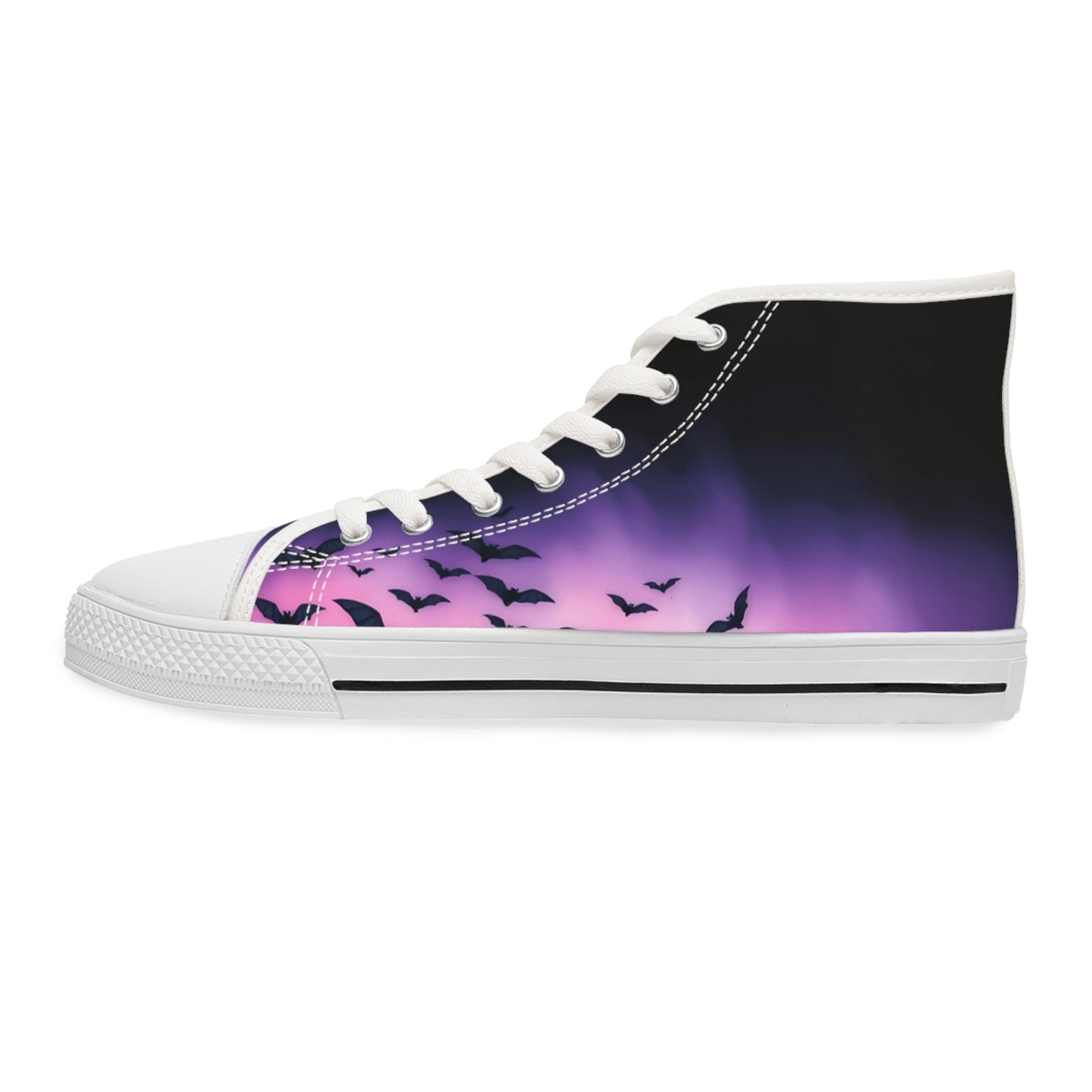 Moonlit Bats Women's High-Top Sneakers