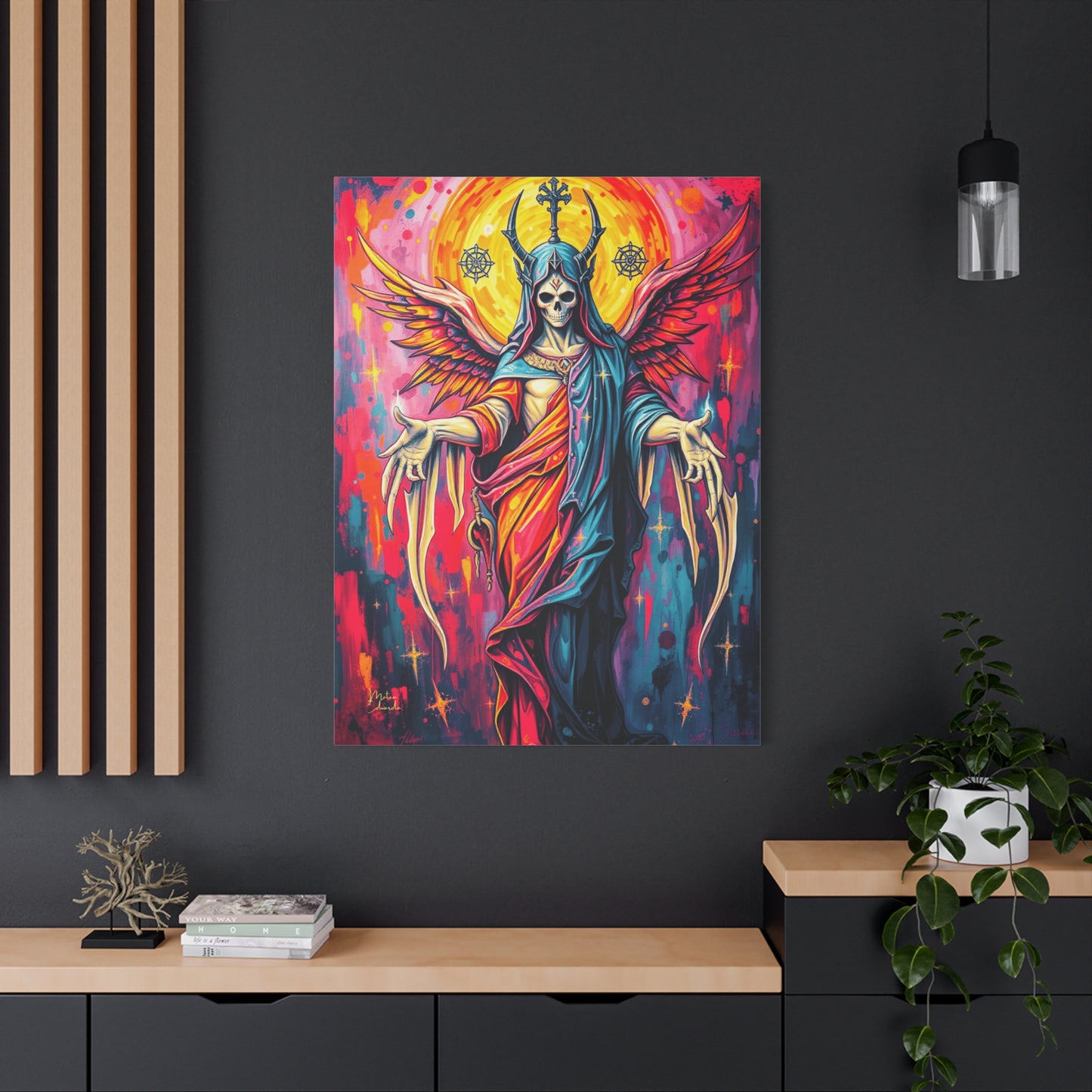 Chromatic Guardian Revelation Canvas Art Print