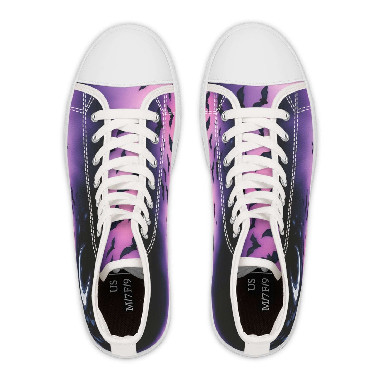 Moonlit Bats Women's High-Top Sneakers