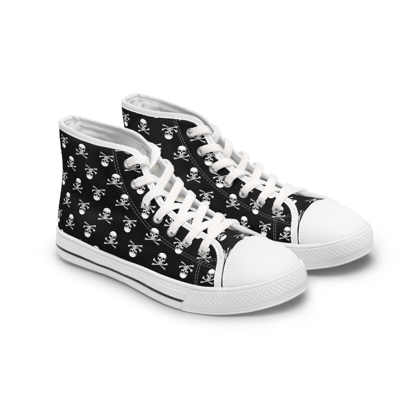 Classic Skull & Crossbones Women's High-Top Sneakers