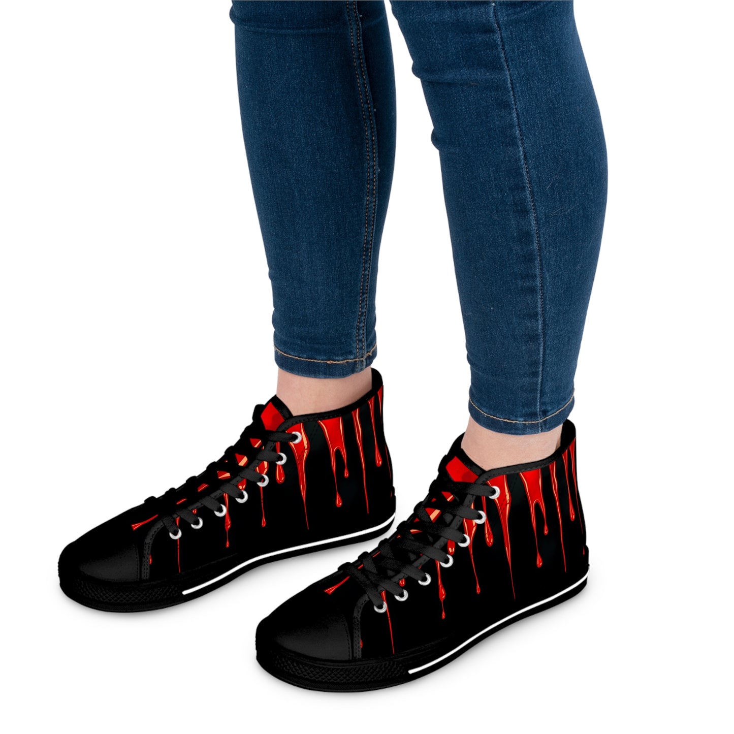 Dripping Blood Women's High-Top Sneakers