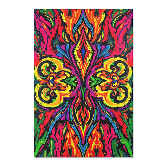 Gothic Flourish Area Rug for Vibrant Home Decor Beauty