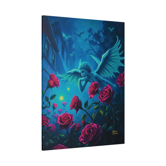 Nocturne Angel Rose Canvas Art Print