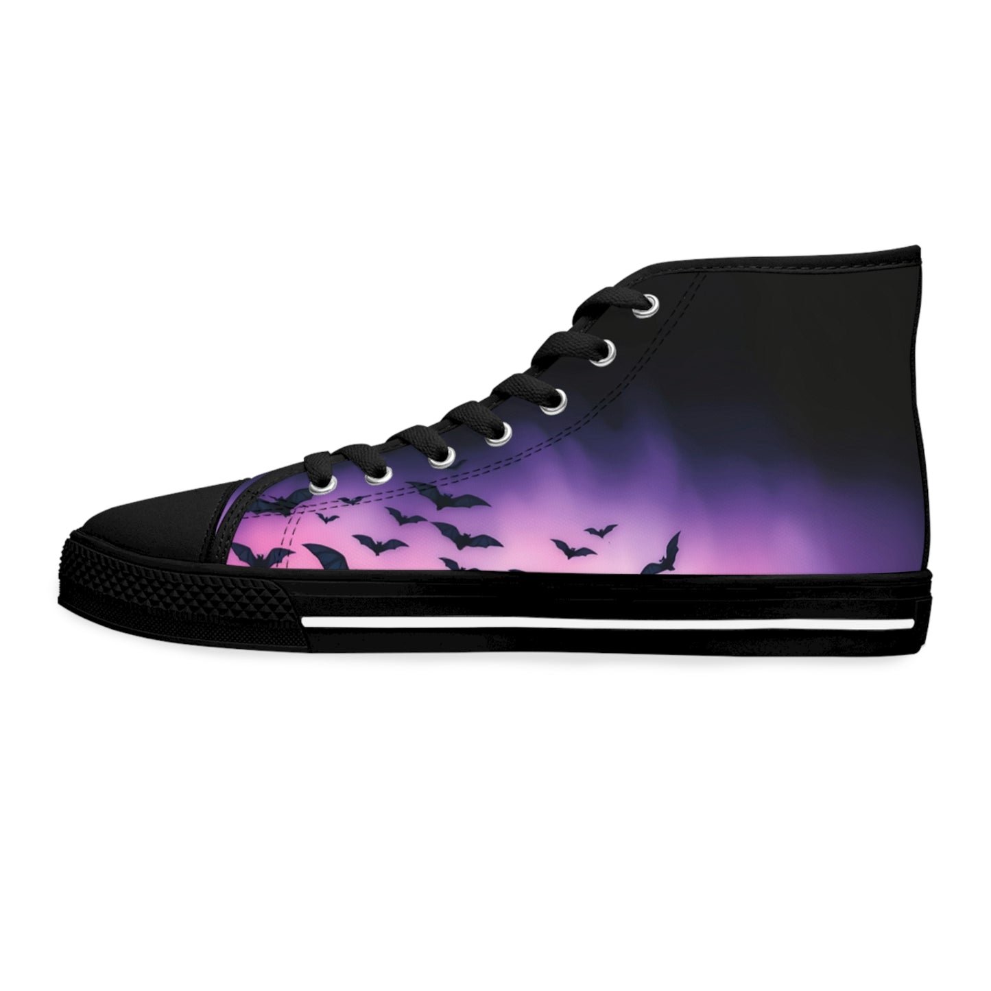 Moonlit Bats Women's High-Top Sneakers