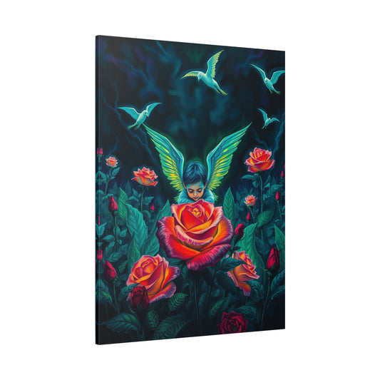 Angelic Rose Garden Canvas Art Print