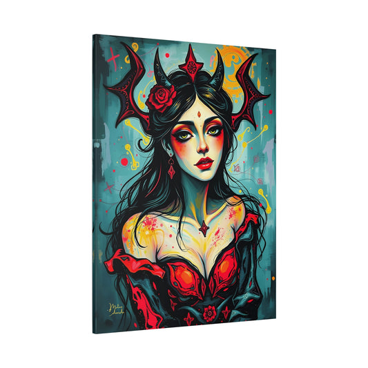 Dark Enchantress: Gothic Sorceress Canvas Art