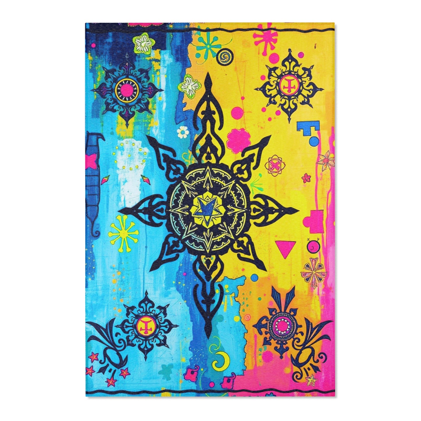 Vibrant Mandala Area Rug