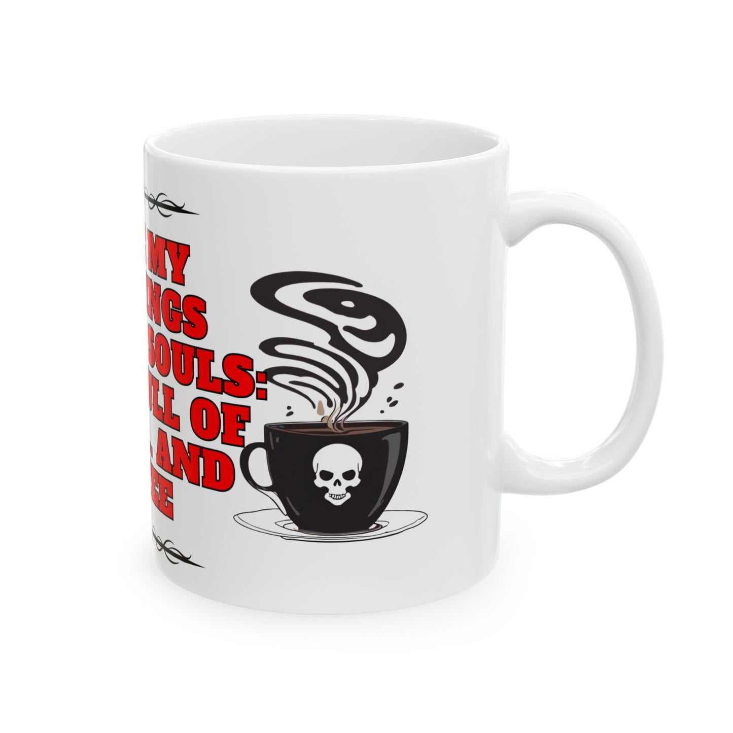 Dark Mornings &amp; Coffee Gothic Angst Mug