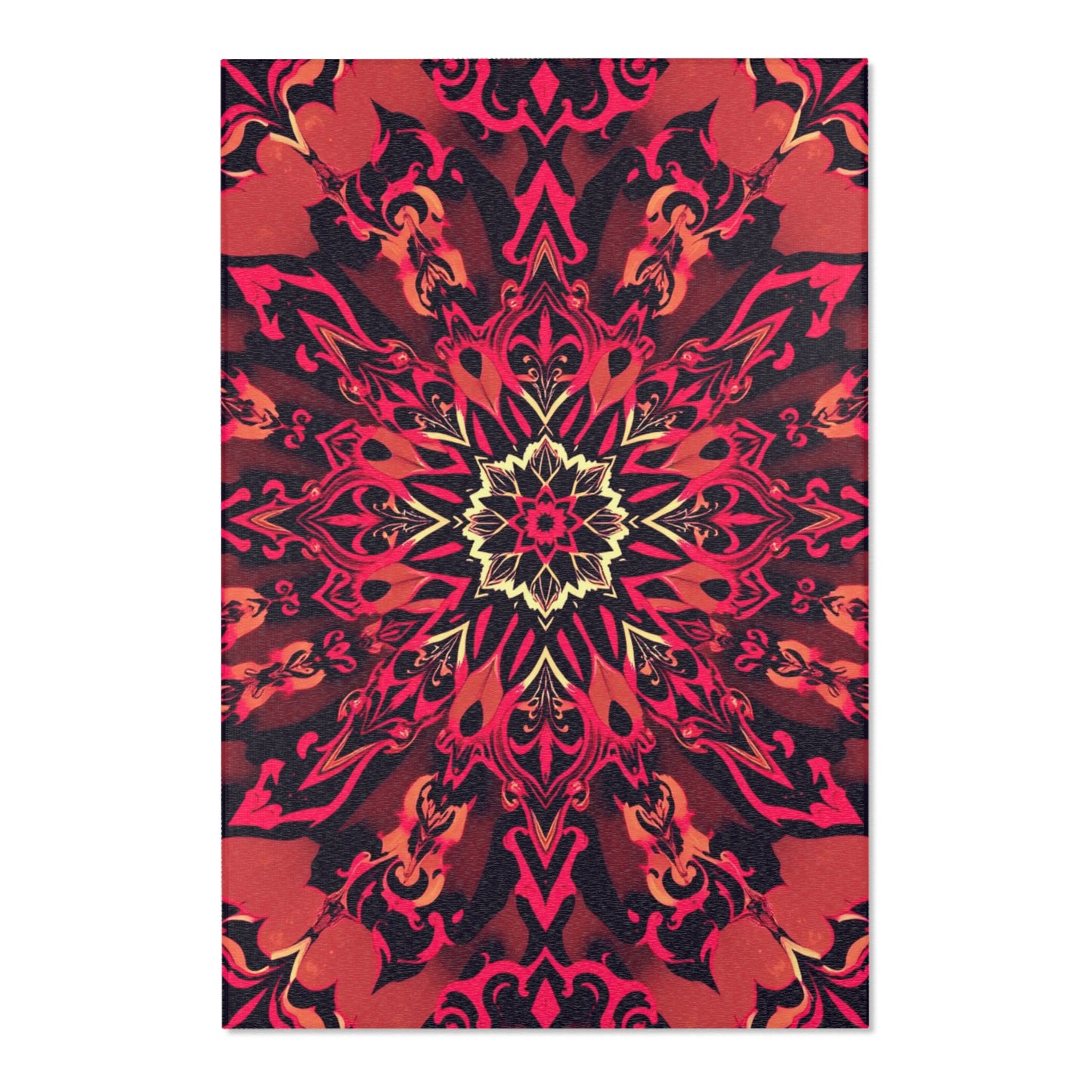 Vibrant Ember Glyph Gothic Area Rug adds charm and color to any room, enhancing your home decor effortlessly.