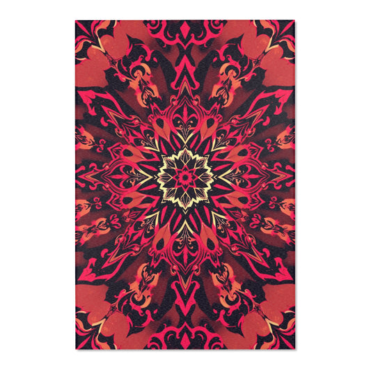 Vibrant Ember Glyph Gothic Area Rug adds charm and color to any room, enhancing your home decor effortlessly.