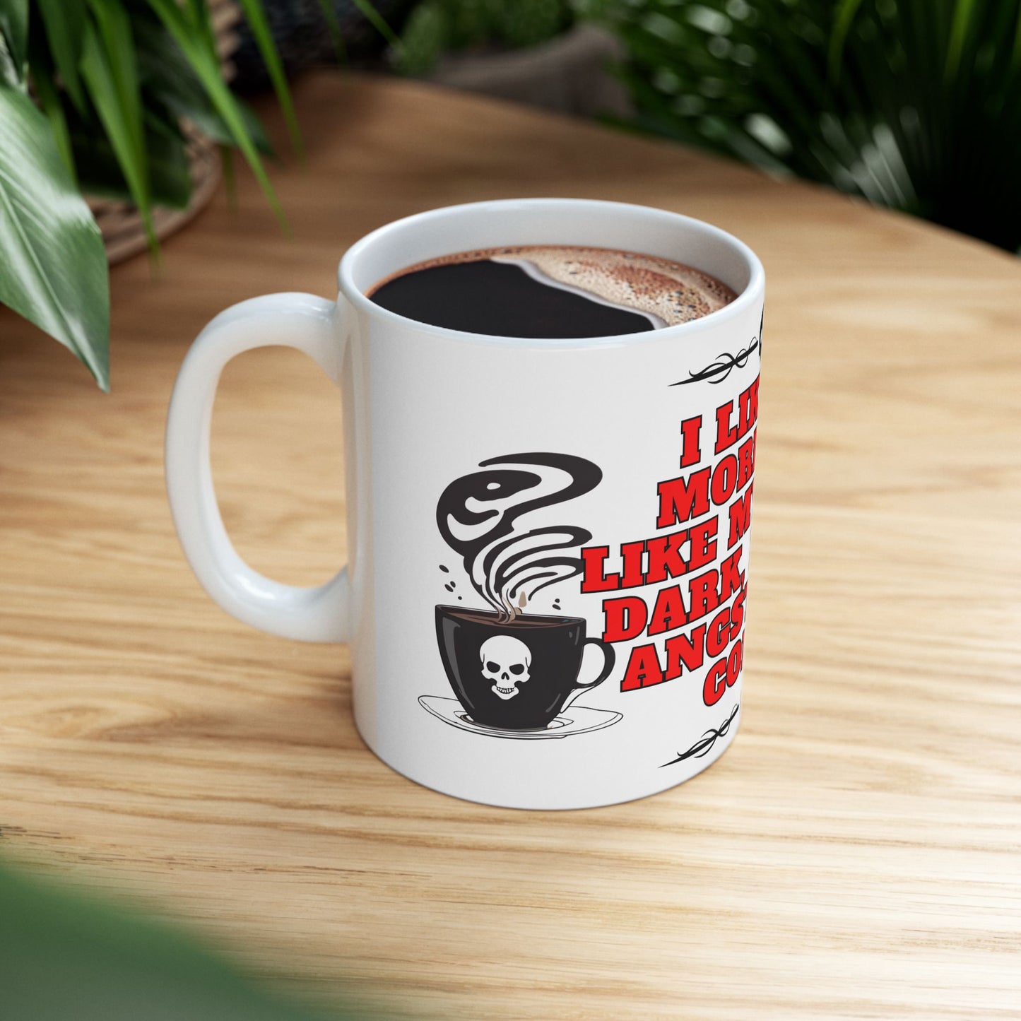 Dark Mornings &amp; Coffee Gothic Angst Mug