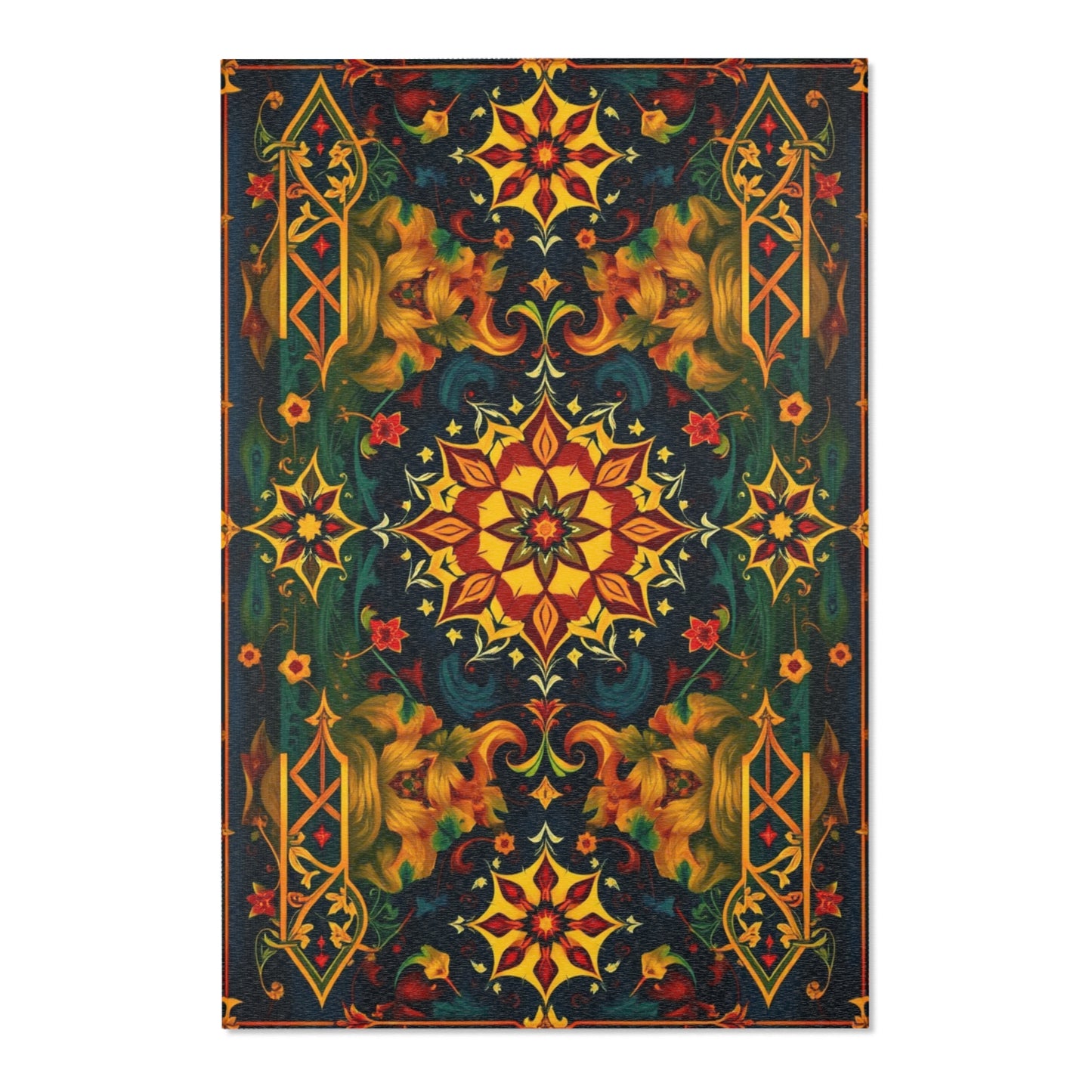 Gilded Relic Gothic Area Rug for Stylish Home Decor