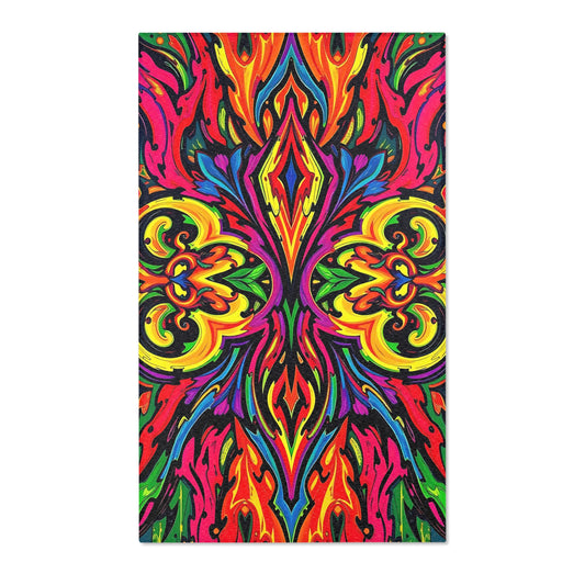 Gothic Flourish Area Rug for Vibrant Home Decor Beauty