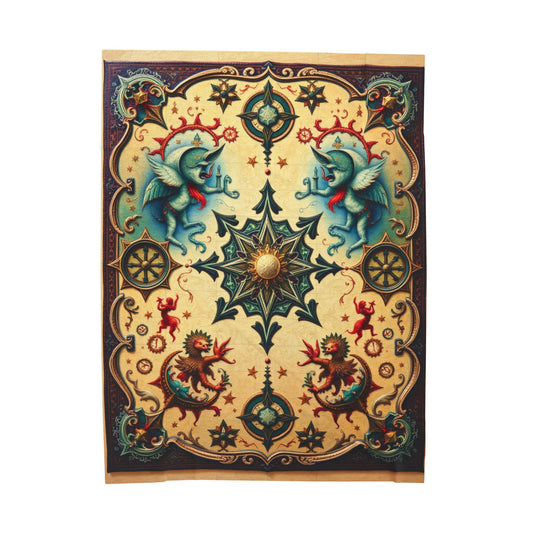 Mythical Guardians Plush Velveteen Blanket