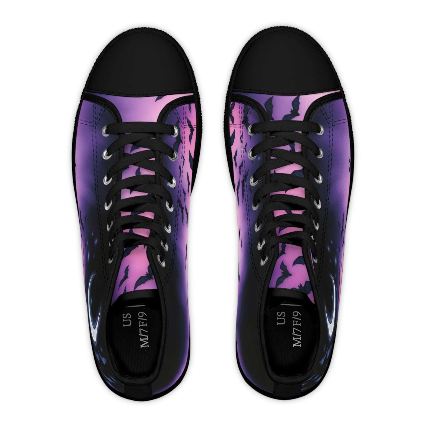 Moonlit Bats Women's High-Top Sneakers